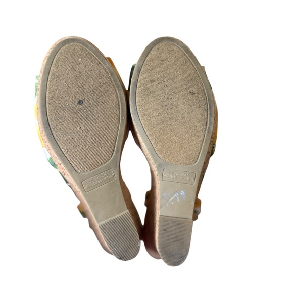 Rampage Y2K Crissy Lemon Wedge Platform Sandals 8.5M Yellow White Casual Party - Picture 8 of 14